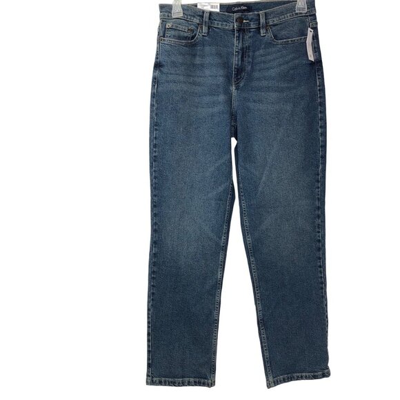 CALVIN KLEIN HIGH RISE VINTAGE STRAIGHT JEANS NEW WITH TAG - Picture 4 of 12